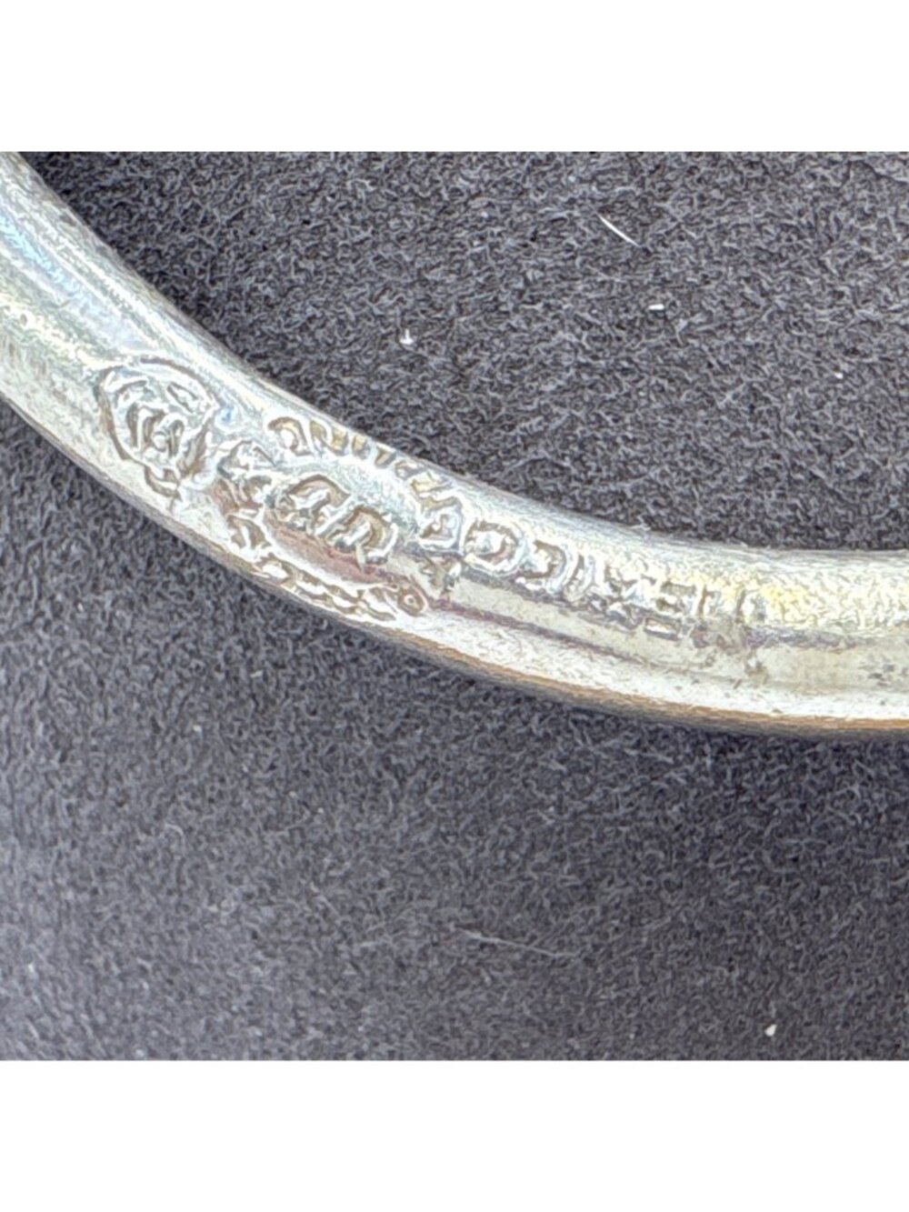 Hinged Ball Ends Bangle Bracelet Sterling Silver 925 Size 7" Fit - Picture 4 of 10